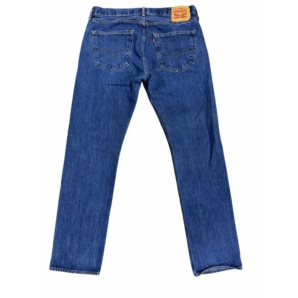 Levi’s 501 XX Mens Jeans 36X34 Blue WPL423 Button Fly Made In Mexico 100% Cotton